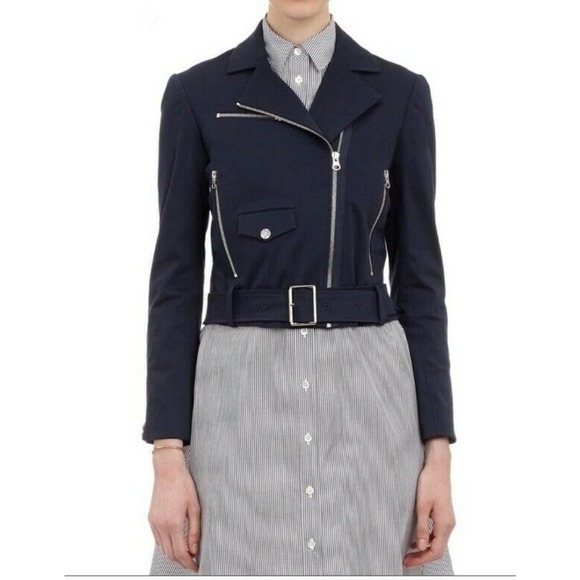 Rhie Studio Navy Moto Jacket from Garmentory - Picture 1 of 10